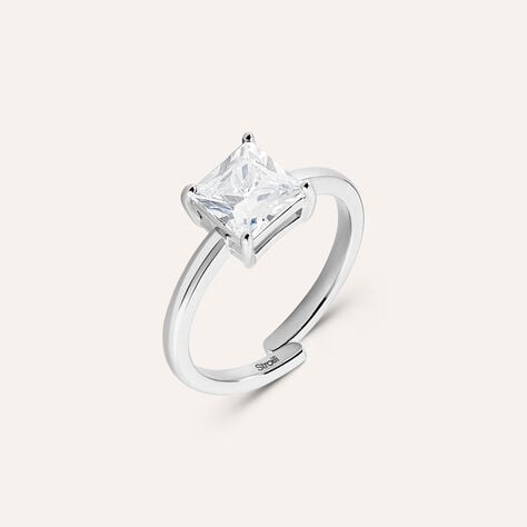 Anello Solitario Romantic Shine Metallo Cristallo - Anelli con Pietre Donna | Stroili