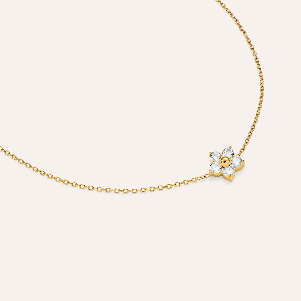 Bracciale Radiance Acciaio Dorato Cristallo