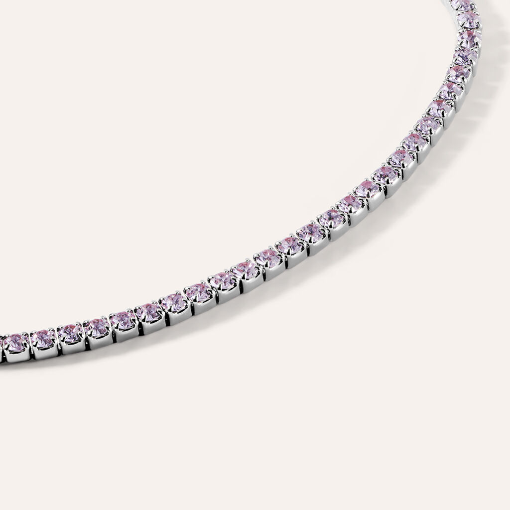 Bracciale Tennis Romantic Shine Metallo Cristallo - Bracciali Tennis Donna | Stroili