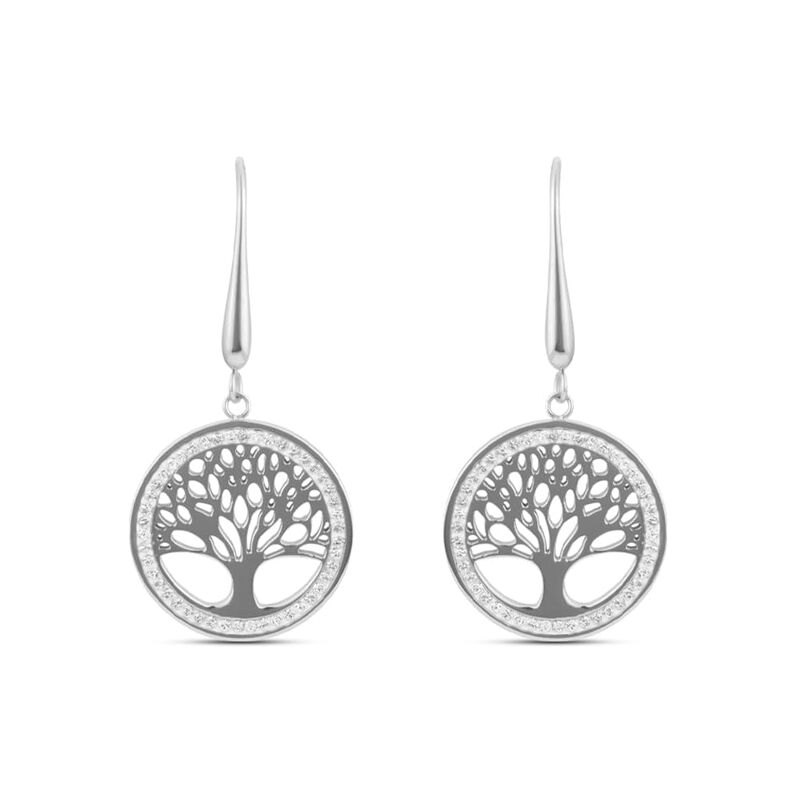 Orecchini Pendenti Aura Acciaio Cristallo - Orecchini Pendenti Donna | Stroili