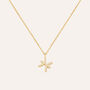 Collana Radiance Acciaio Dorato Cubic Zirconia