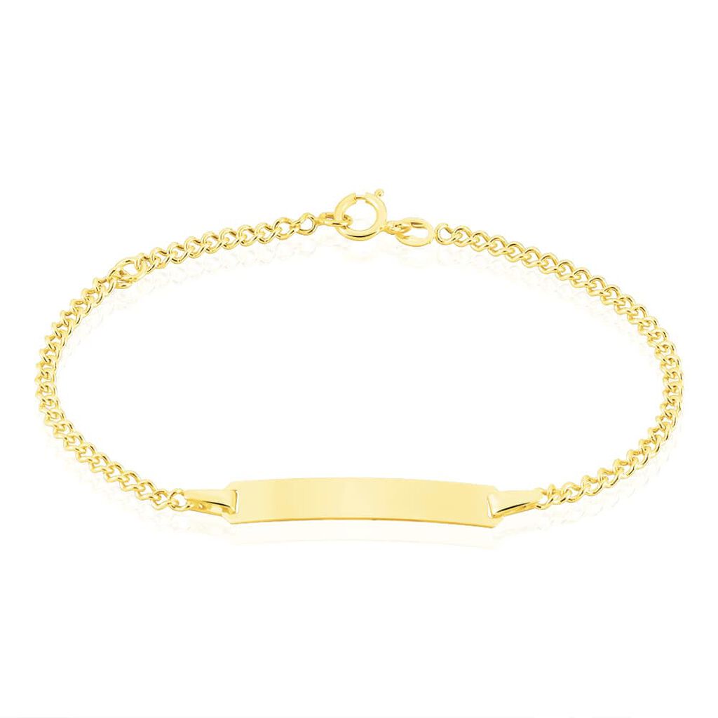 Bracciale Con Targhetta Holy Oro Giallo - Bracciali con Incisione Bambino | Stroili