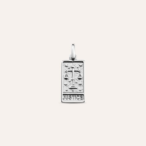 Pendente Tarocchi Carta Della Giustizia Love Beats Argento Rodiato - Ciondoli Unisex | Stroili