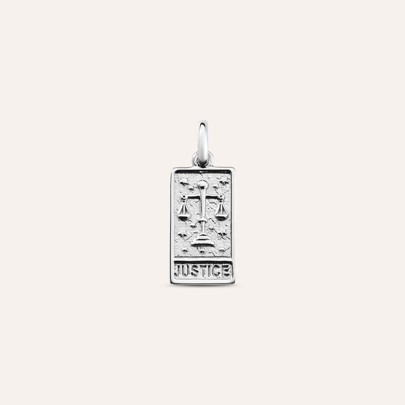 Pendente Tarocchi Carta Della Giustizia Love Beats Argento Rodiato - Ciondoli Unisex | Stroili