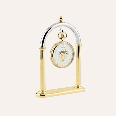 Set Orologio da Tasca Capital con Fasi Lunari in Acciaio e Stand in Metallo - Orologi solo Tempo Uomo | Stroili