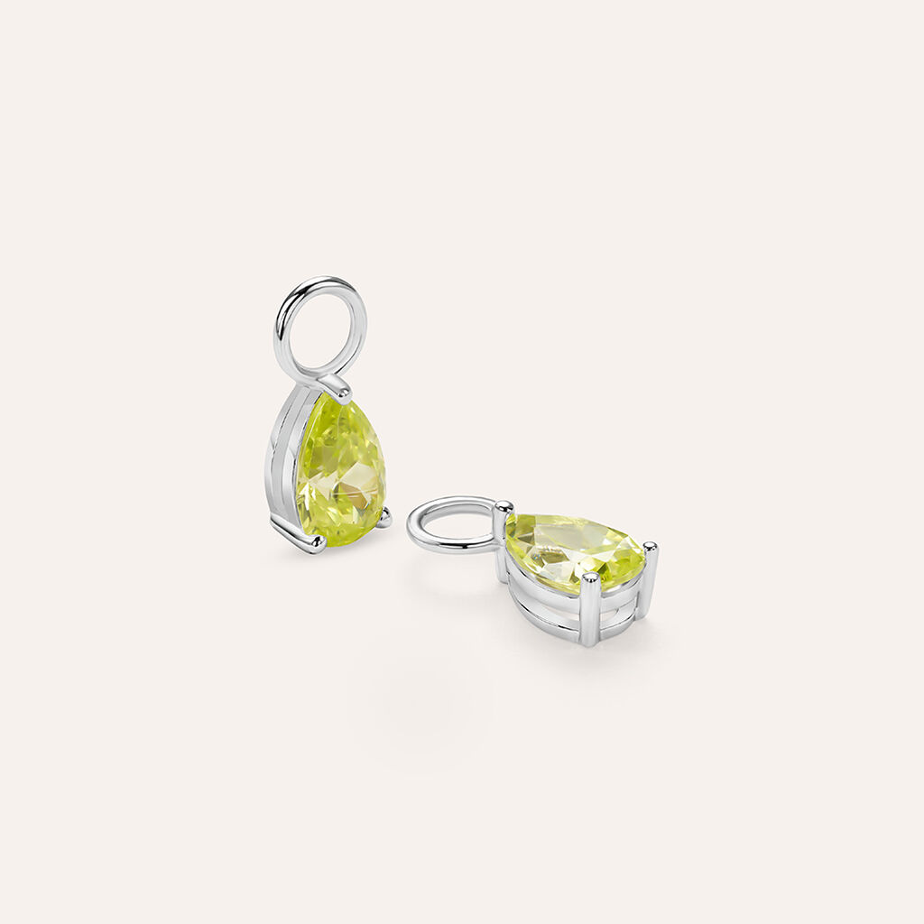 Charm per Orecchini a Cerchio Silver Rainbow Argento Rodiato Cubic Zirconia - Orecchini Componibili Donna | Stroili