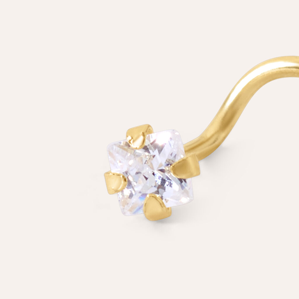 Piercing Naso Bon Ton Oro Giallo Cubic Zirconia
