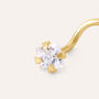 Piercing Naso Bon Ton Oro Giallo Cubic Zirconia