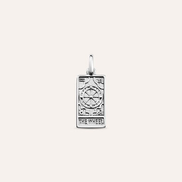 Pendente Tarocchi Carta Della Fortuna Love Beats Argento Rodiato