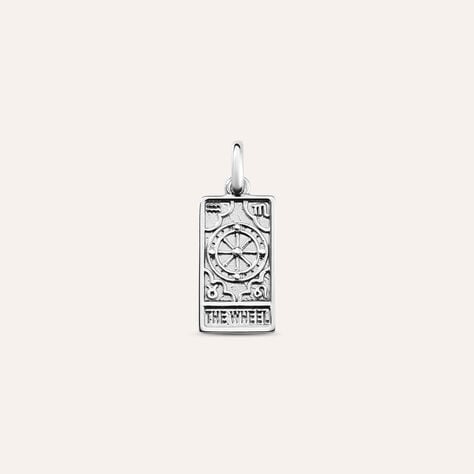 Pendente Tarocchi Carta Della Fortuna Love Beats Argento Rodiato - Ciondoli Unisex | Stroili