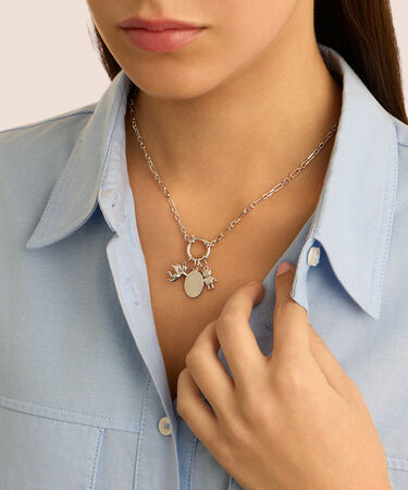 Pendente Love Beats Argento Rodiato