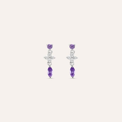Orecchini Pendenti Silver Elegance Argento Rodiato Cubic Zirconia - Orecchini Pendenti Donna | Stroili