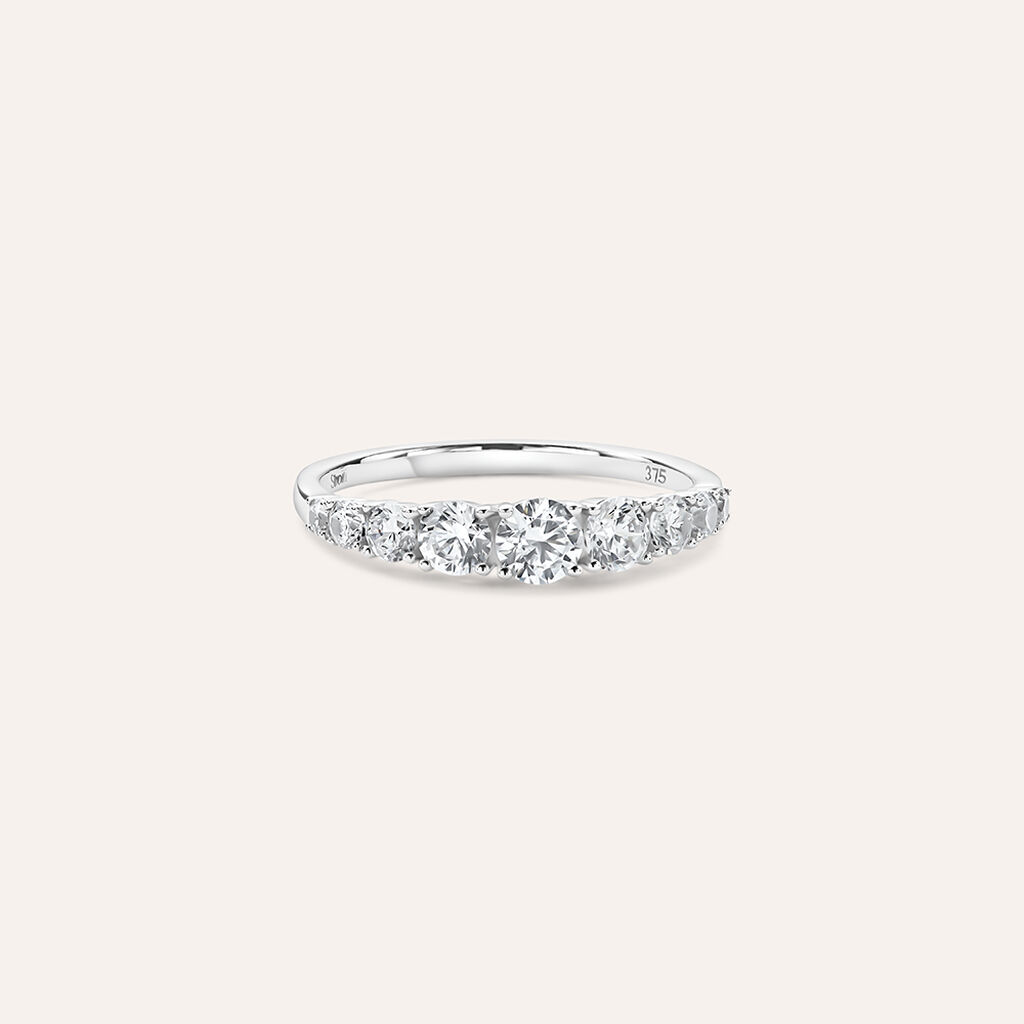 Anello Riviere Claire Oro Bianco Cubic Zirconia - Anelli Riviere Donna | Stroili