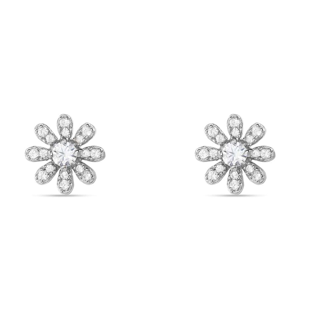 Orecchini Lobo Silver Moments Argento Rodiato Cubic Zirconia - Orecchini a Lobo Donna | Stroili