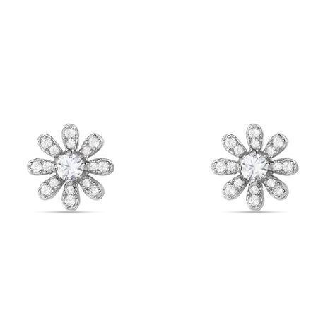 Orecchini Lobo Silver Moments Argento Rodiato Cubic Zirconia - Orecchini a Lobo Donna | Stroili