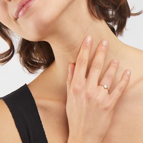 Anello Solitario Claire Oro Giallo Cubic Zirconia - Anelli con Pietre Donna | Stroili