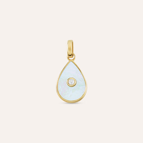Pendente Poème Oro Giallo Madreperla Cubic Zirconia - Ciondoli Donna | Stroili
