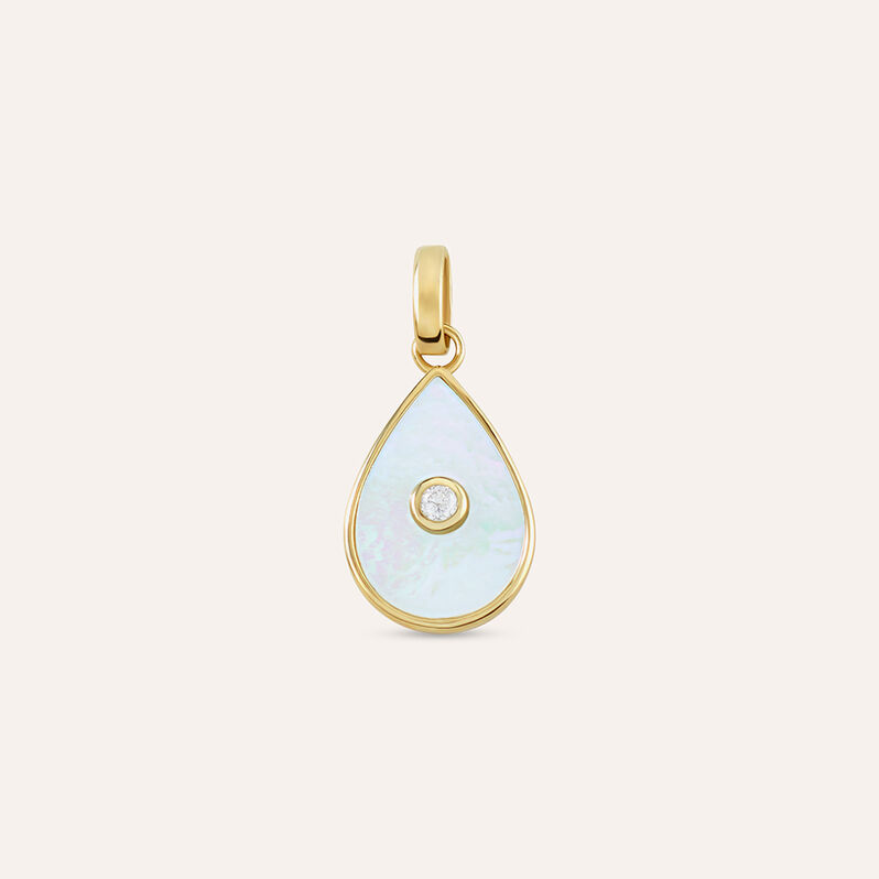 Pendente Poème Oro Giallo Madreperla Cubic Zirconia - Ciondoli Donna | Stroili