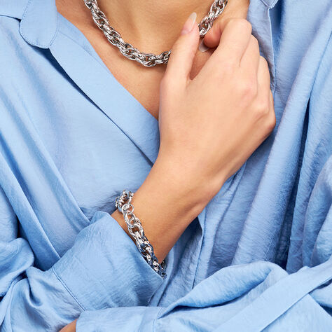 Bracciale Catena Lady Code Acciaio Bianco - Bracciali Donna | Stroili