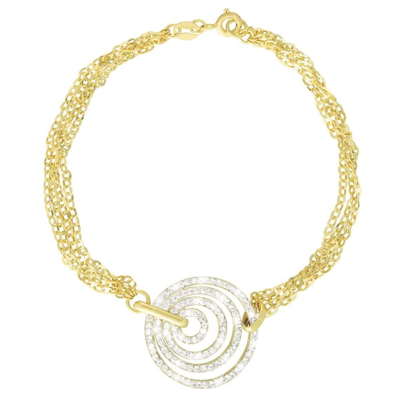Bracciale in oro e cristalli - Bracciali Donna | Stroili
