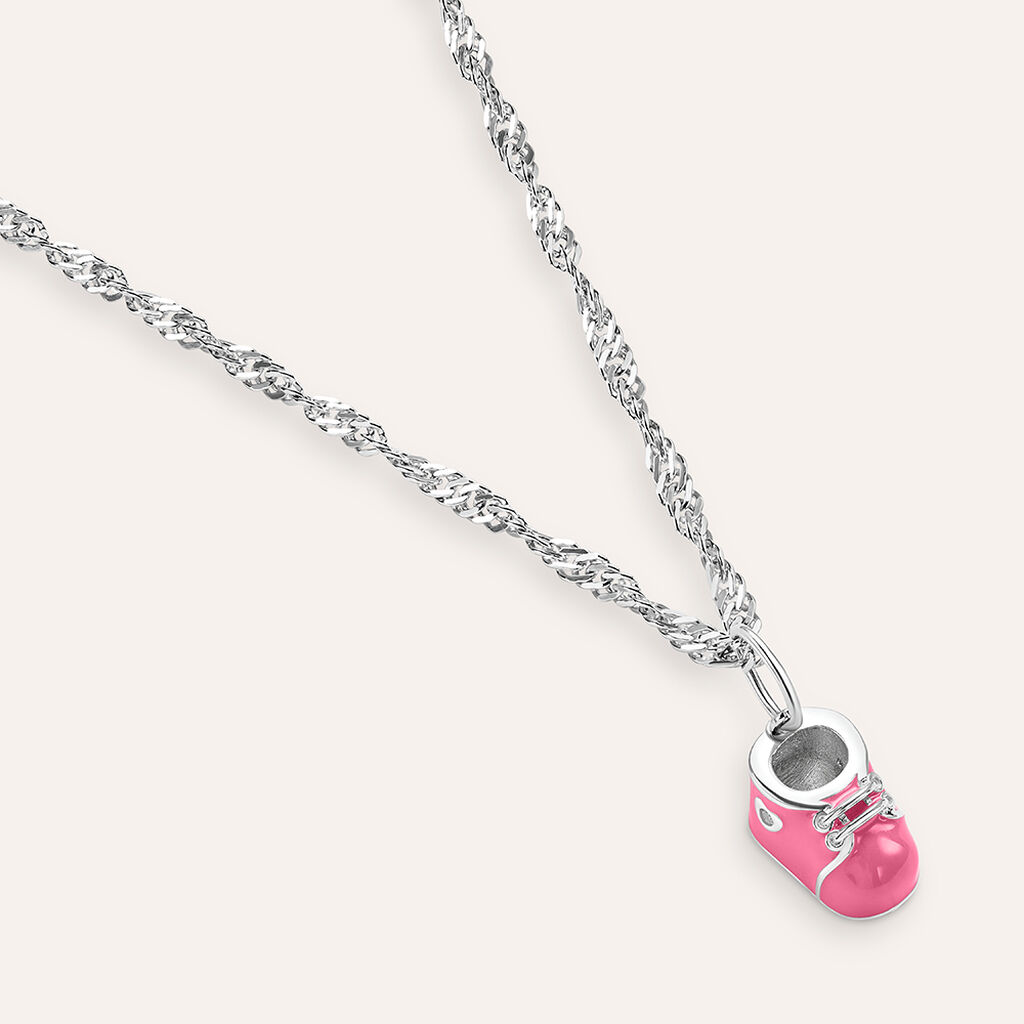 Pendente Love Beats Argento Rodiato Cubic Zirconia