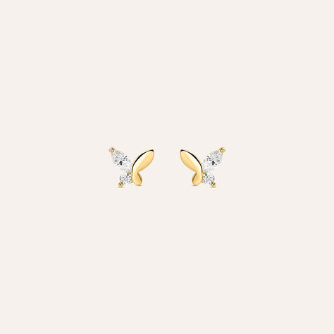 Orecchini Lobo Bon Ton Oro Giallo Cubic Zirconia - Orecchini a Lobo Donna | Stroili