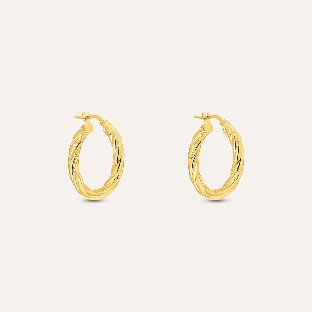 Orecchini A Cerchio Toujours Oro Giallo - Orecchini a Cerchio Donna | Stroili