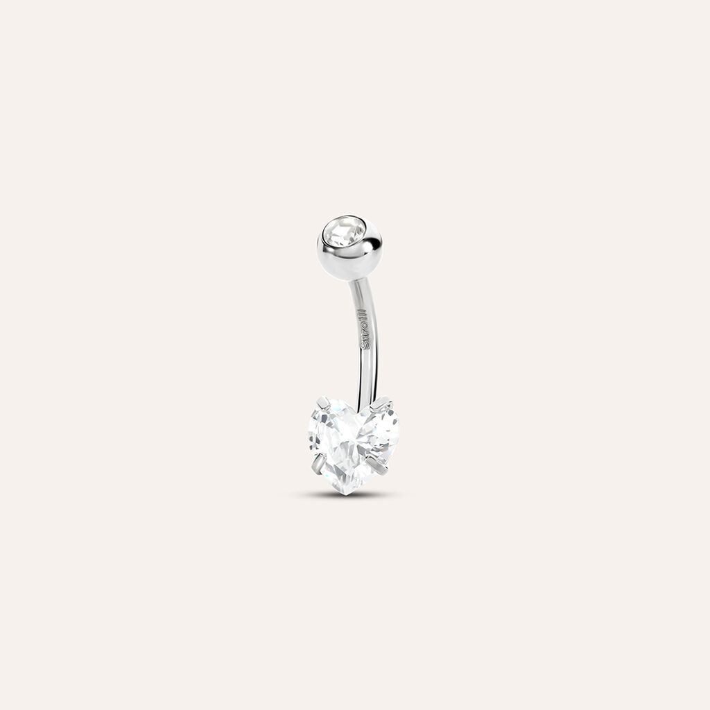 Piercing Ombelico Lady Code Acciaio Cristallo - Gioielli Donna | Stroili