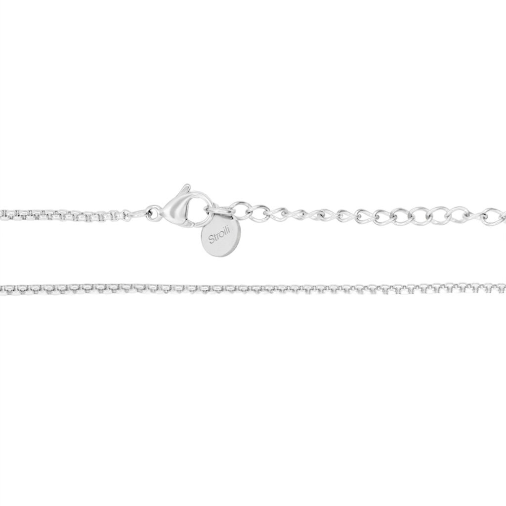 Collana Man Code Acciaio Bicolore Bianco / Nero - Collane Uomo | Stroili