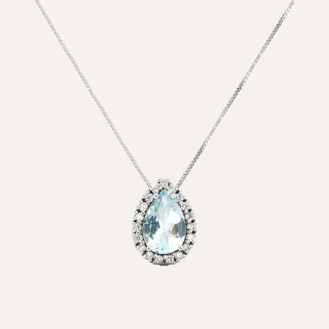 Collana Acquamarina Oro Bianco Acquamarina Diamante - Collane Donna | Stroili