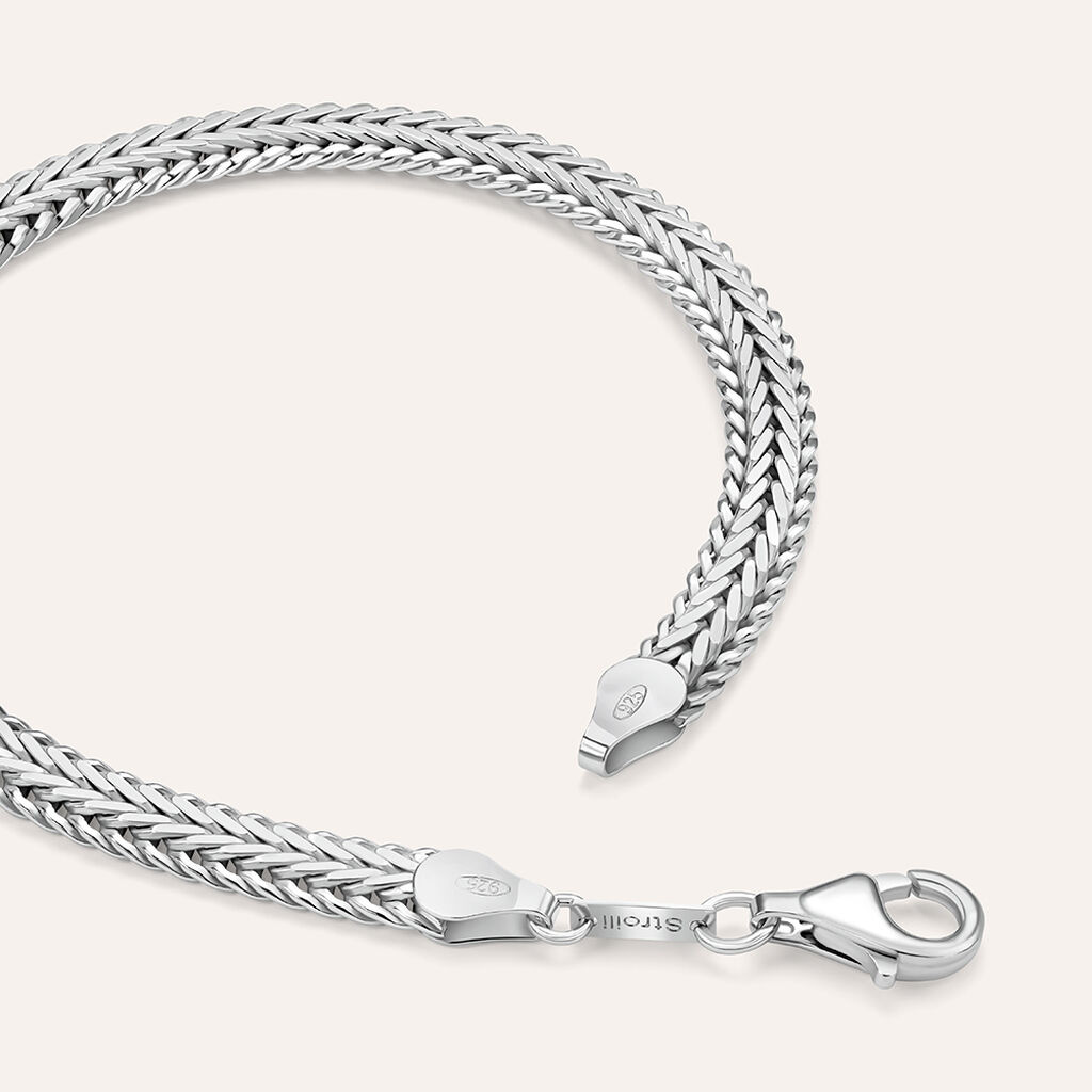 Bracciale Catena Gentleman Argento Rodiato - Bracciali Uomo | Stroili