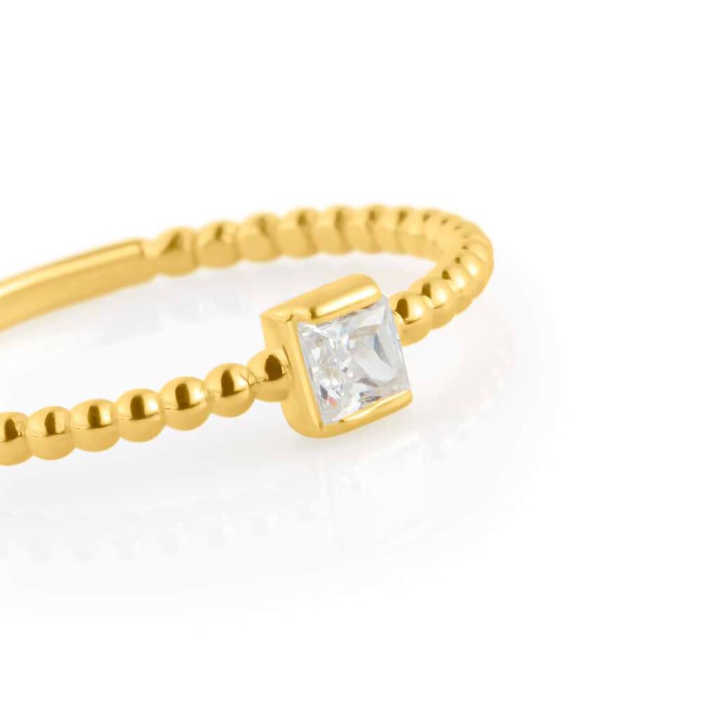 Anello Solitario Claire Oro Giallo Cubic Zirconia - Anelli con Pietre Donna | Stroili