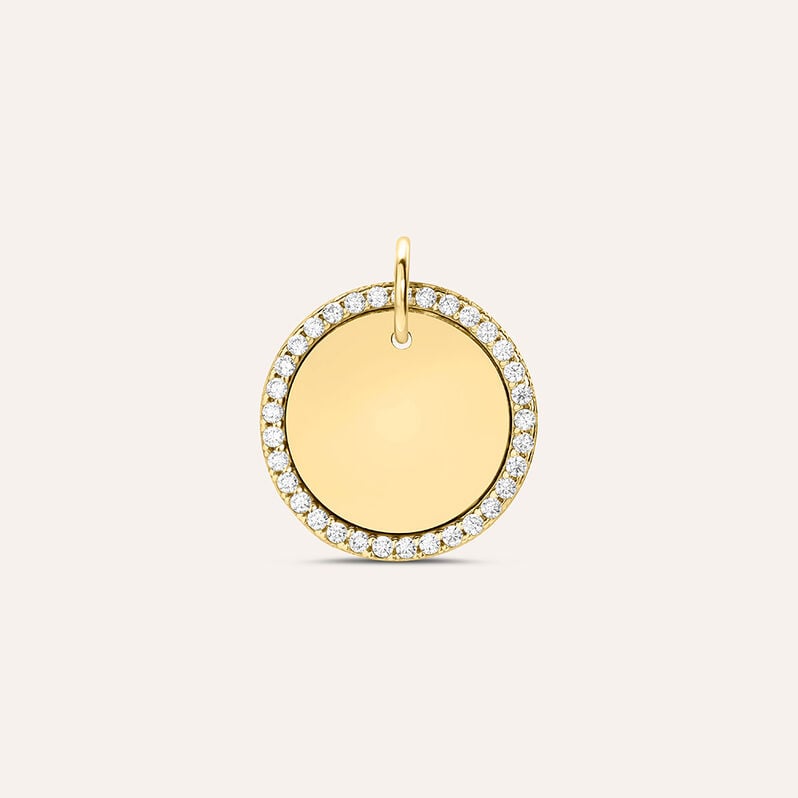 Pendente Po&egrave;me Oro Giallo Cubic Zirconia - Ciondoli con Incisione Donna | Stroili