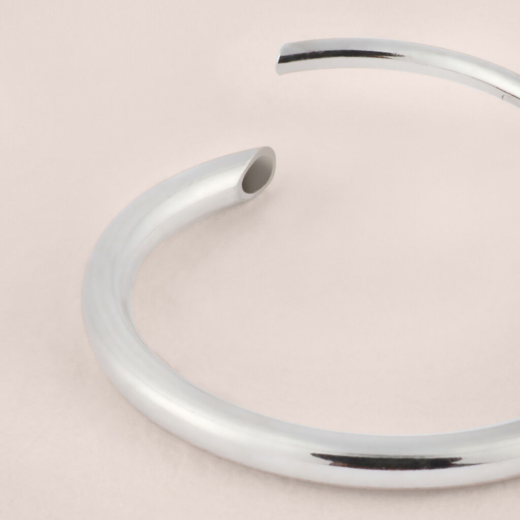 Orecchini A Cerchio Toujours Oro Bianco - Orecchini a Cerchio Donna | Stroili