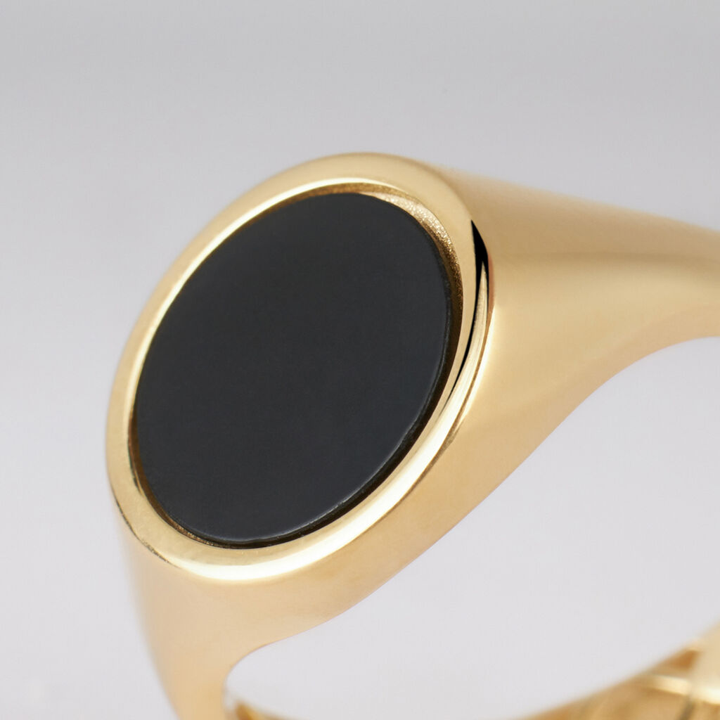 Anello Chevalier L'homme Or Oro Giallo Onice - Anelli Chevalier Uomo | Stroili