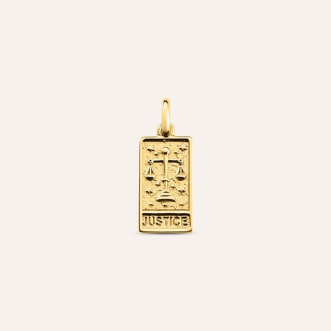 Pendente Tarocchi Carta Della Giustizia Love Beats Argento Dorato - Ciondoli Unisex | Stroili