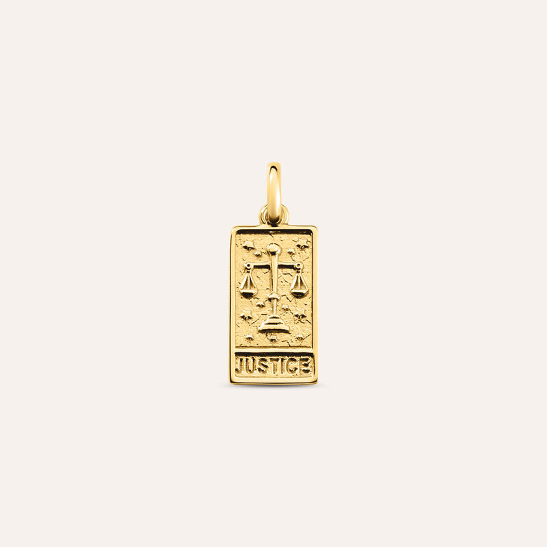 Pendente Tarocchi Carta Della Giustizia Love Beats Argento Dorato - Ciondoli Unisex | Stroili
