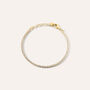 Bracciale Tennis Romantic Shine Metallo Dorato Cristallo