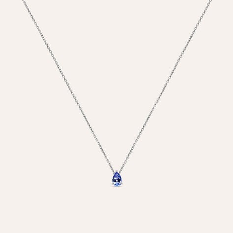Collana Punto Luce Jasmine Oro Bianco Tanzanite - Collane Punto Luce Donna | Stroili