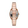 Orologio Fossil solo tempo con cinturino in acciaio rosato e quadrante blu