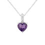 Collana Punto Luce Amélie Oro Bianco Ametista Cubic Zirconia