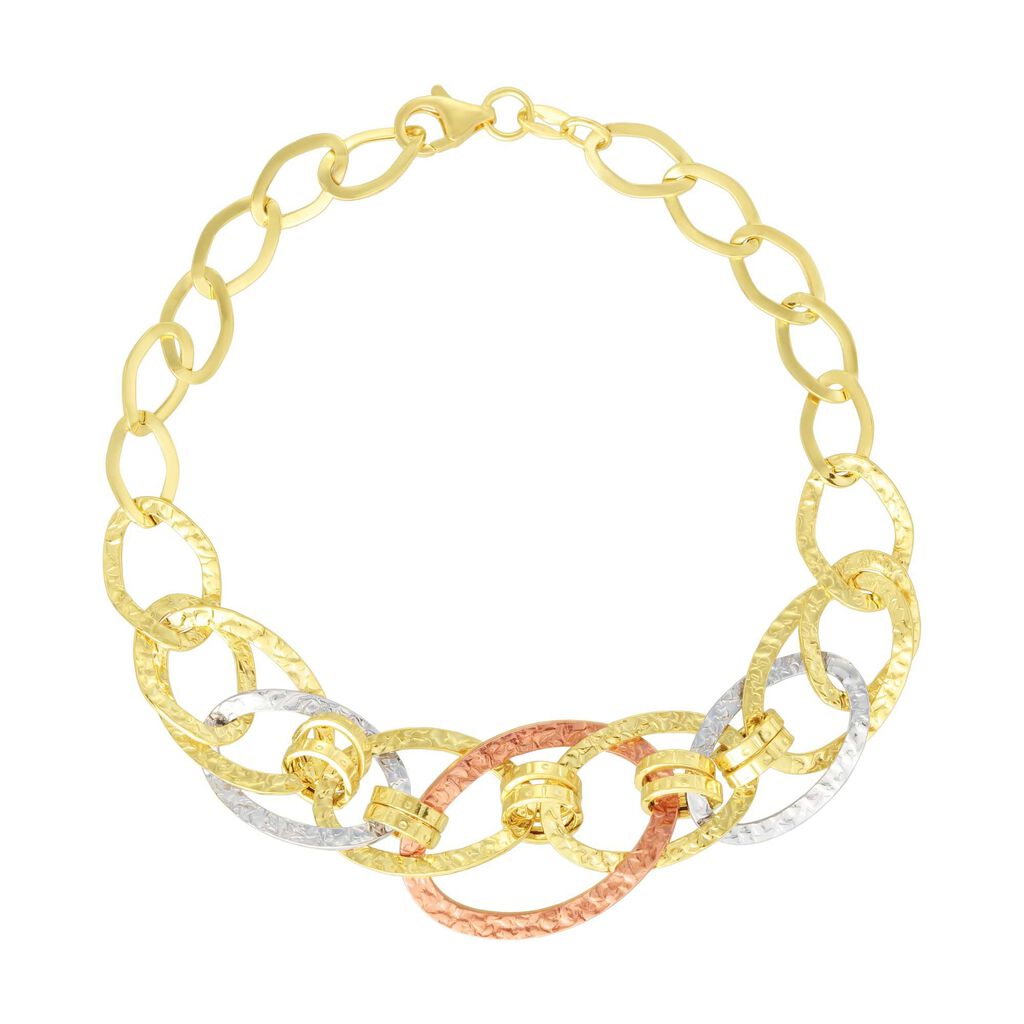 Bracciale Catena Gold Essence Oro Tricolore - Bracciali Donna | Stroili