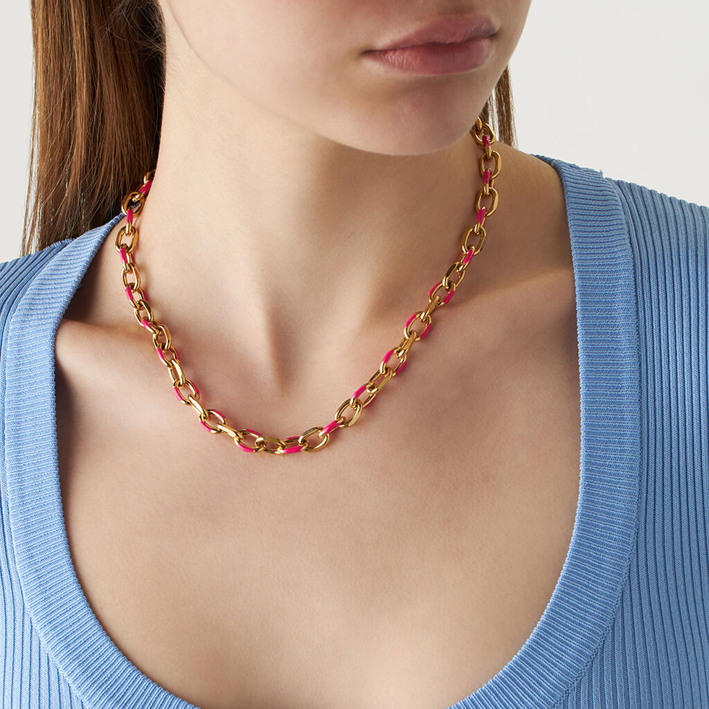 Catena Lady Sweet Acciaio Dorato - Collane Catena Donna | Stroili