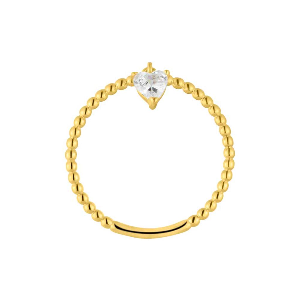 Anello Solitario Claire Oro Giallo Cubic Zirconia