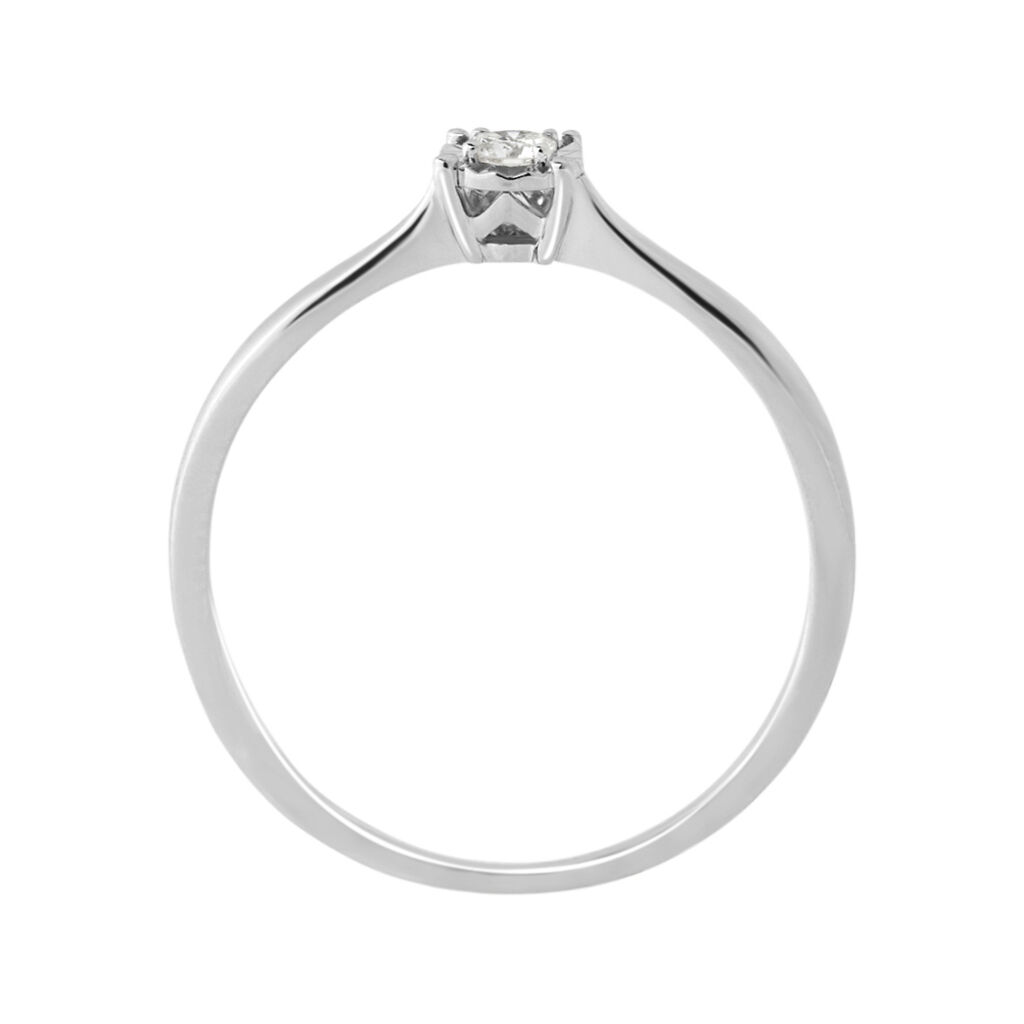 Anello Solitario Diamotion Oro Bianco Diamante - Anelli con Pietre Donna | Stroili