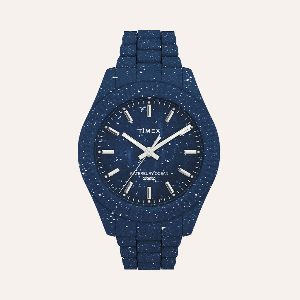 Orologio Solo tempo Timex Waterbury Ocean Uomo quadrante Blu