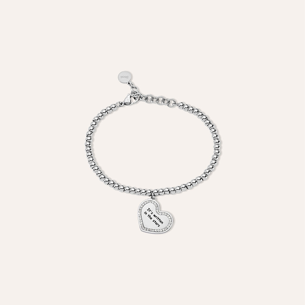 Bracciale Lady Message Acciaio Destiny e Cristalli - Bracciali Donna | Stroili