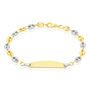Bracciale Con Targhetta Holy Oro Bicolore