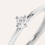 Anello Solitario Desideria Argento Nobile Rodiato Cubic Zirconia
