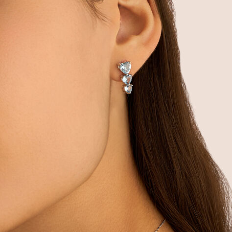 Orecchini Lobo Trilogy Silver Rainbow Argento Rodiato Cubic Zirconia - Orecchini a Lobo Donna | Stroili